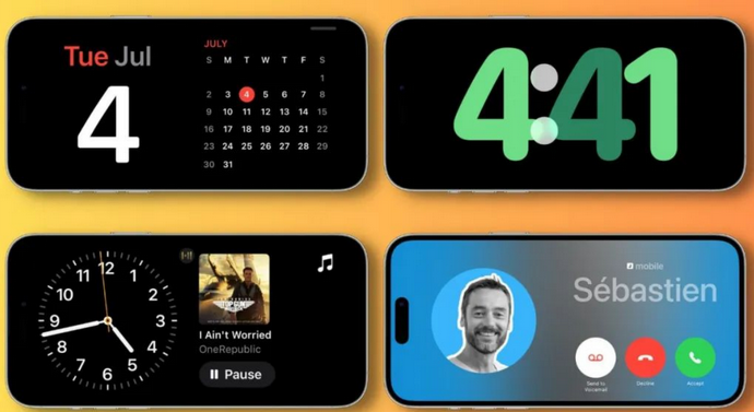 文安苹果手机维修分享iOS17横屏充电待机显示有什么好处 
