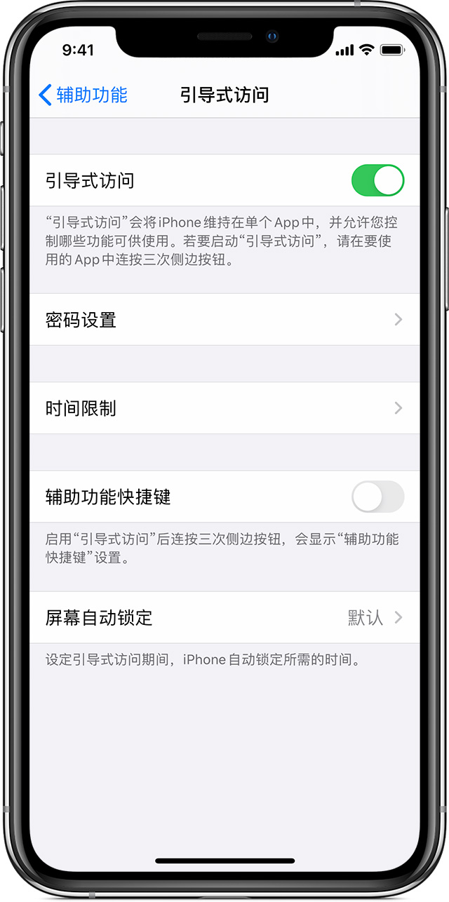 文安苹果手机维修分享如何在 iPhone 上退出引导式访问 